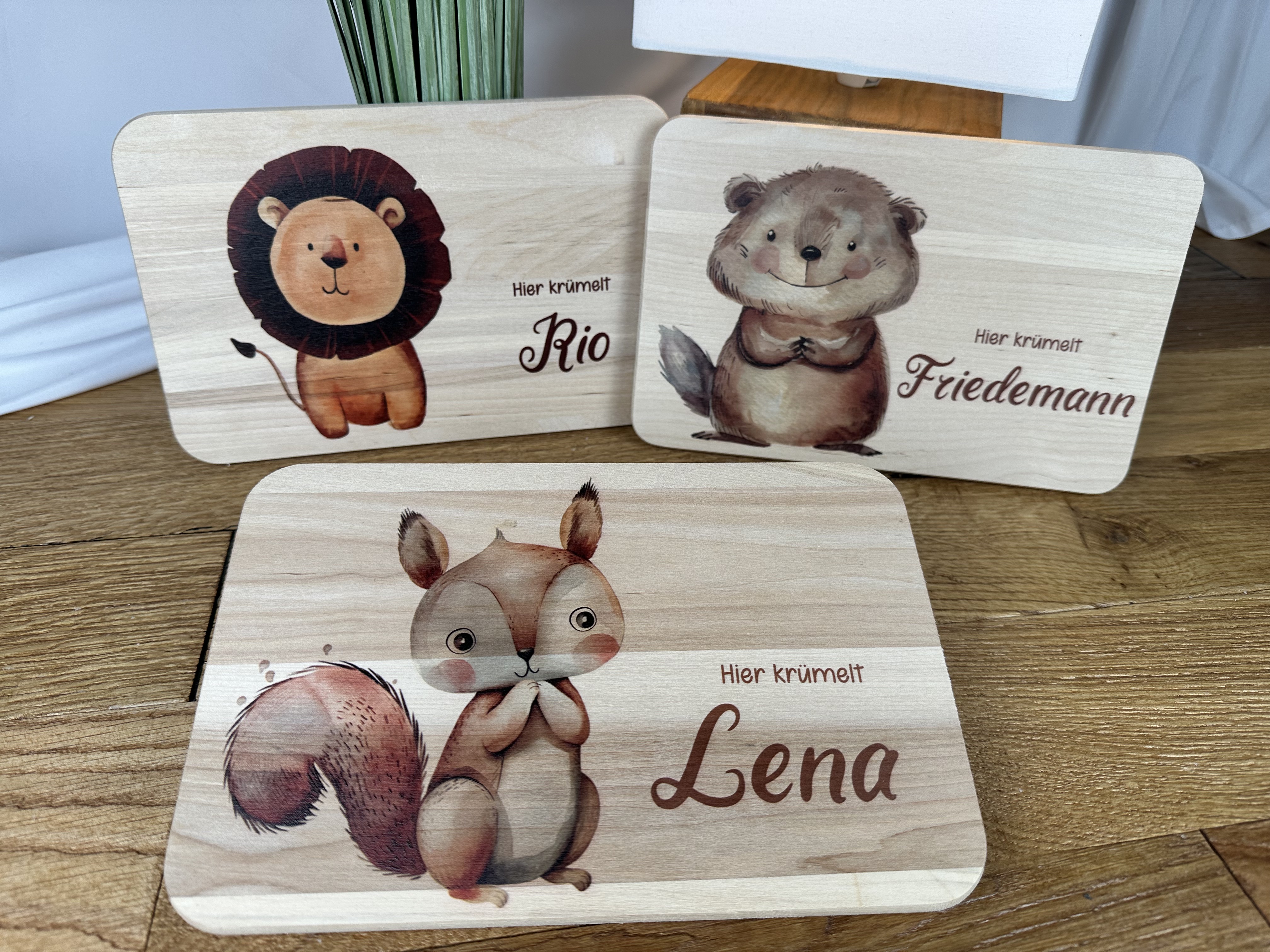 Babygeschenk Geburt, Frühstücksbrett personalisiert, Geburtsgeschenk, Taufe Geschenk, Taufgeschenk, Geburtstag Geschenk,Holz mit Tiere